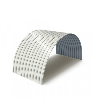 Профнастил С18ПГ-0.65, Ширина-1100, Полиэстер RAL9003