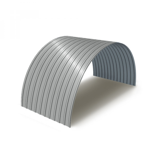 Профнастил С18ПГ-0.5, Ширина-1100, Полиэстер RAL9006