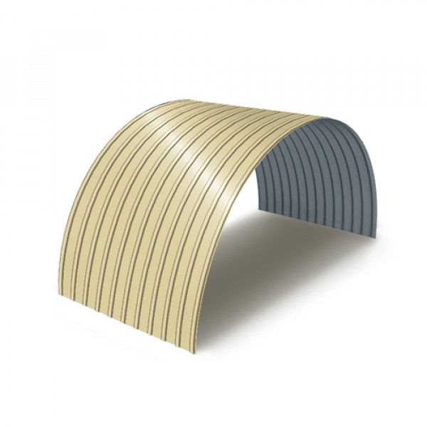 Профнастил С18ПГ-0.7, Ширина-1100, Полиэстер RAL1014