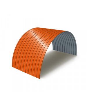 Профнастил С18ПГ-0.5, Ширина-1100, Полиэстер RAL2004