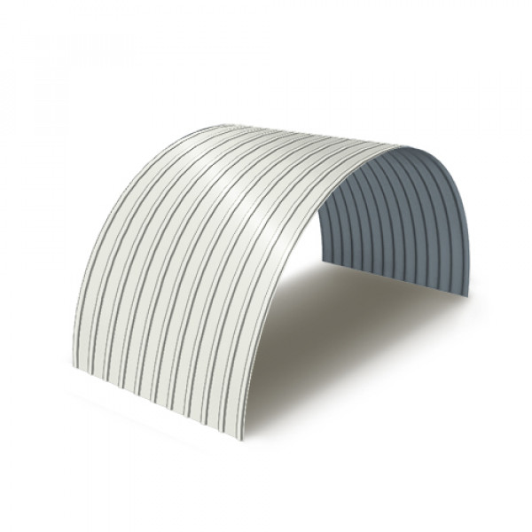 Профнастил С18ПГ-0.8, Ширина-1100, Полиэстер RAL9003