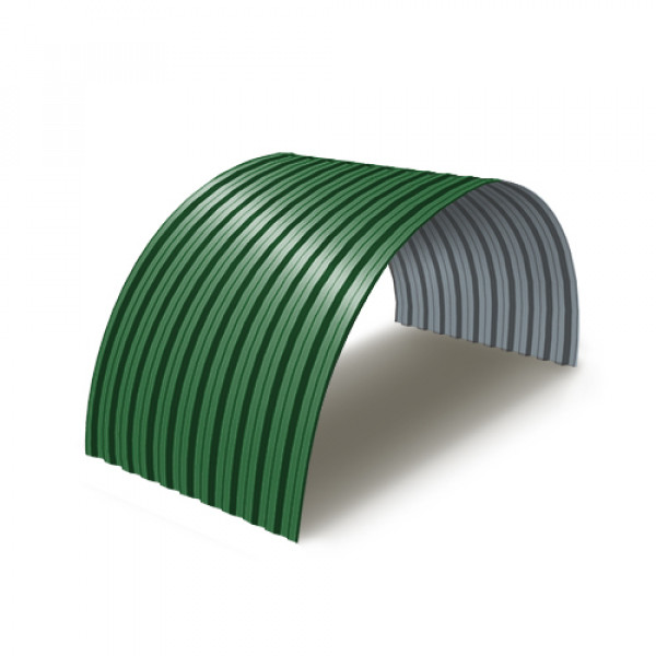 Профнастил C21ПГ-0.7, Ширина-1000, RAL6002 Полиэстер