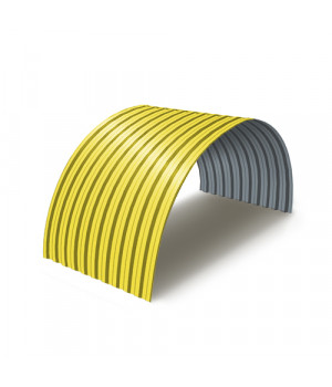 Профнастил C21ПГ-0.45, Ширина-1000, RAL1018 Полиэстер