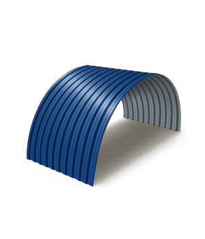 Профнастил C21ПГ-0.65, Ширина-1000, RAL5005 Полиэстер