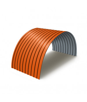 Профнастил C21ПГ-0.45, Ширина-1000, RAL2004 Полиэстер