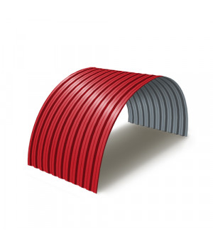 Профнастил C21ПГ-0.7, Ширина-1000, RAL3020 Полиэстер