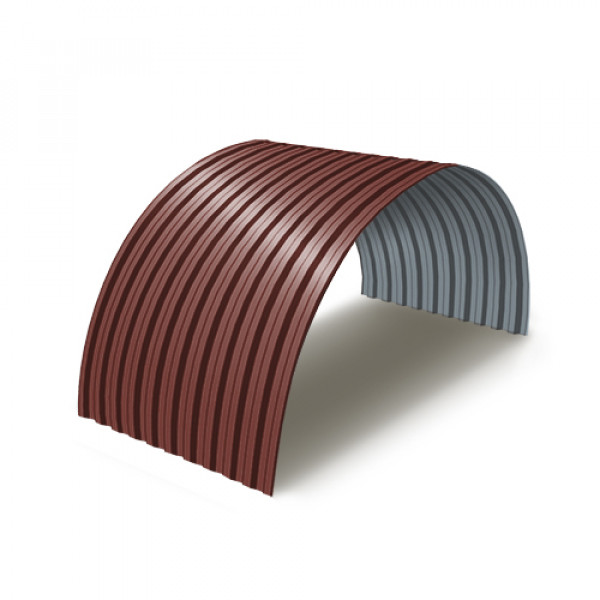 Профнастил C21ПГ-0.45, Ширина-1000, RAL3009 Полиэстер