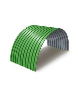 Профнастил C21ПГ-0.5, Ширина-1000, RAL6018 Полиэстер