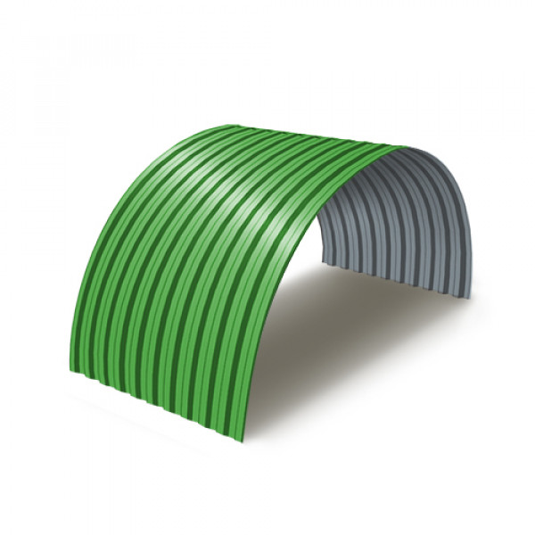 Профнастил C21ПГ-0.5, Ширина-1000, RAL6018 Полиэстер