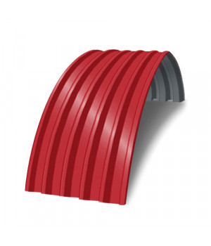 Профнастил С44ПГ-0.5, Ширина-1000, RAL 3020, Полиэстер