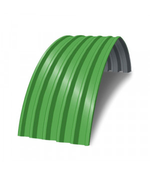 Профнастил С44ПГ-0.5, Ширина-1000, RAL 6018, Полиэстер