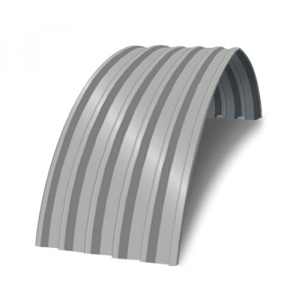 Профнастил С44ПГ-0.5, Ширина-1000, RAL 9006, Полиэстер