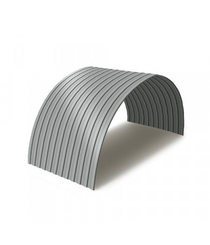 Профнастил СС10ПГ-0.5, Ширина-1100, RAL 9006, Полиэстер