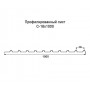 Профнастил С18- 0,5 окрашенный с нестандартной шириной 1м