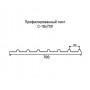Профнастил С18- 0,35 оцинкованный с нестандартной шириной 0,7м