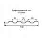 Профнастил C21-0,65 окрашенный с нестандартной шириной 0,4м