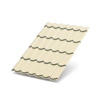 Металлочерепица Макси-0.45, Полиэстер RAL1015