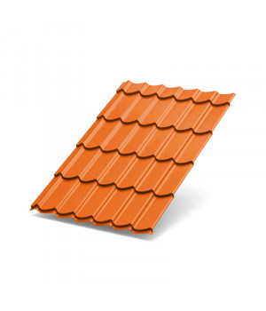 Металлочерепица Макси-0.45, Полиэстер RAL2004