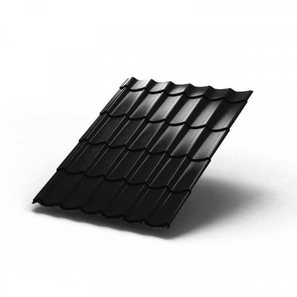 Металлочерепица Макси-1100-0.5, RAL9005 PURMAN