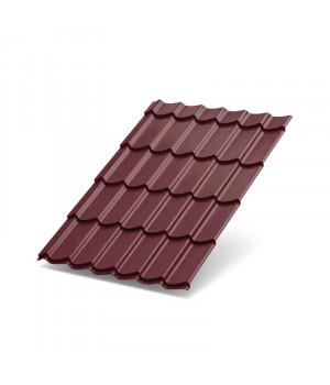 Металлочерепица Макси-0.4, Полиэстер RAL3005