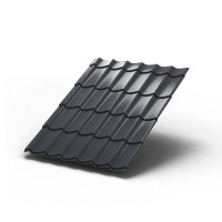 Металлочерепица Монтеррей-1100-0.5 RAL7024 Norman