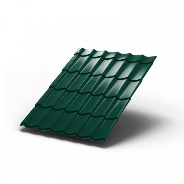 Металлочерепица Монтеррей-1100-0.5 RAL6005 Полиэстер