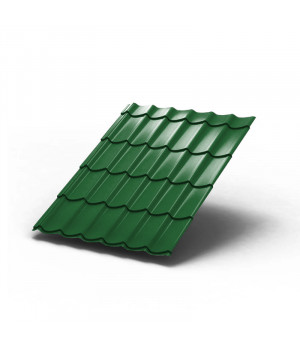 Металлочерепица Монтеррей-1100-0.5 RAL6002 Полиэстер