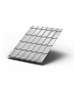 Металлочерепица Монтеррей-1100-0.5 RAL7047 Полиэстер