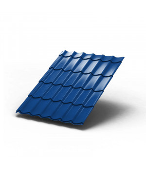 Металлочерепица Монтеррей-1100-0.4 RAL5005 Полиэстер