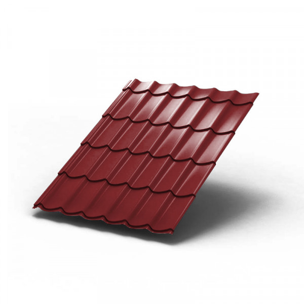 Металлочерепица Монтеррей-1100-0.4 RAL3011 Полиэстер