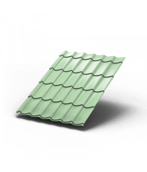 Металлочерепица Монтеррей-1100-0.5 RAL6019 Norman