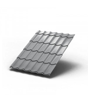 Металлочерепица Монтеррей-1100-0.5 RAL7004 Полиэстер
