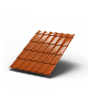 Металлочерепица Монтеррей-1100-0.5 Copper/Copper AGNETA