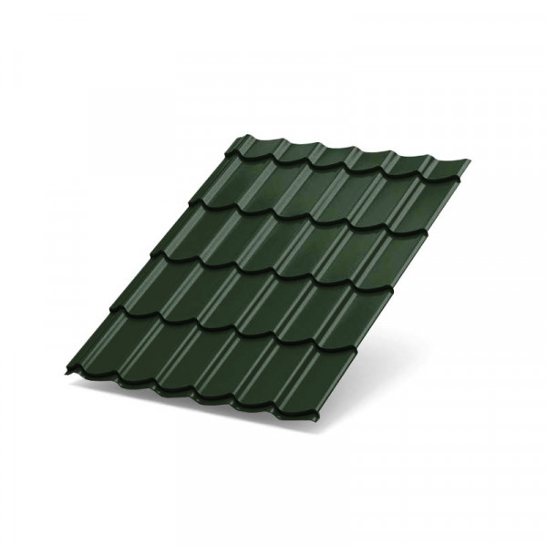 Металлочерепица Супермонтеррей-1100-0.45 Viking RAL6007