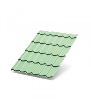 Металлочерепица Супермонтеррей-1100-0.5 Norman RAL6019