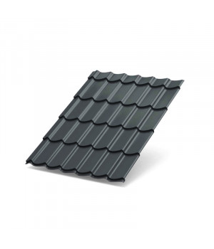 Металлочерепица Супермонтеррей-1100-0.5 PURMAN RAL7024