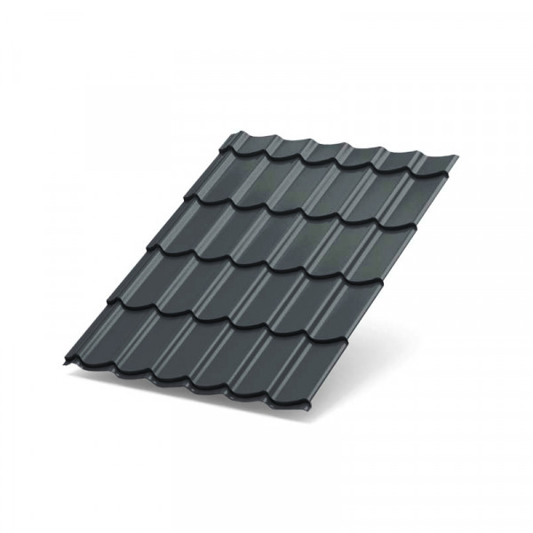 Металлочерепица Супермонтеррей-1100-0.45 Viking RAL7024