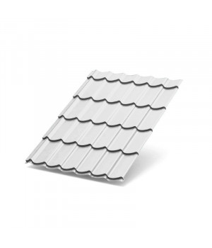 Металлочерепица Супермонтеррей-1100-0.5 Полиэстер RAL9003