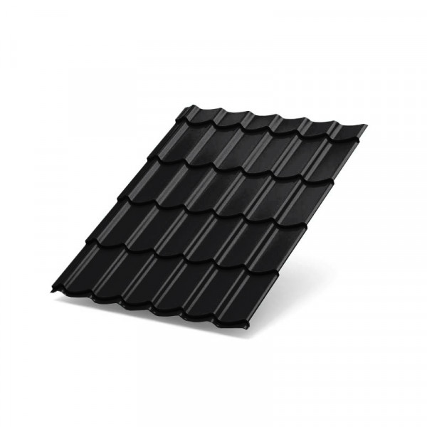 Металлочерепица Супермонтеррей-1100-0.5 Viking E RAL9005