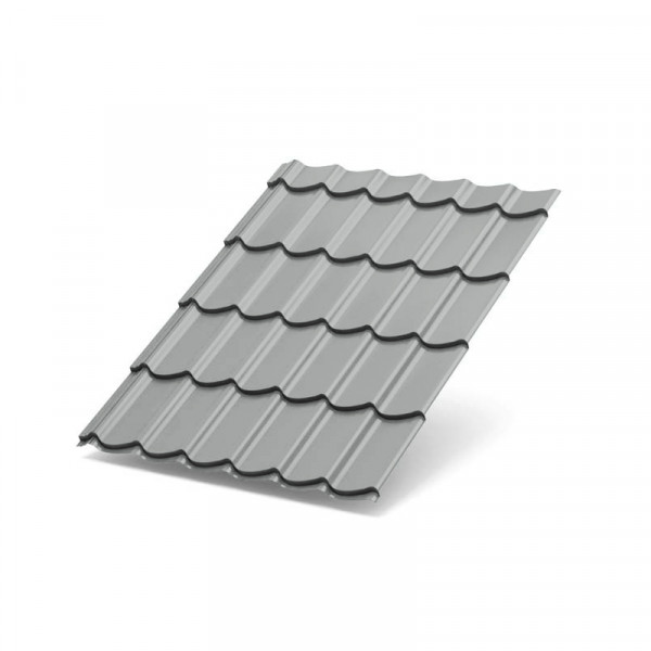 Металлочерепица Супермонтеррей-1100-0.5 Norman RAL9006