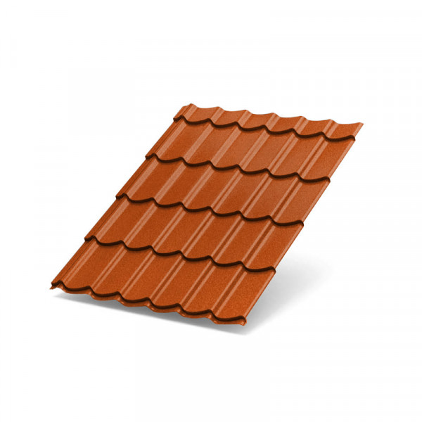 Металлочерепица Супермонтеррей-1100-0.5 AGNETA Copper/Copper