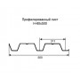 Профнастил Н60-0,45 оцинкованный с нестандартной шириной 0,5 м