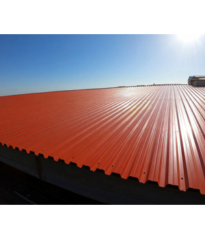 Профнастил Н75-0,6 окрашенный с нестандартной шириной 0,6 м