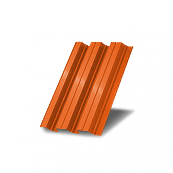 Профнастил Н75-0,45 окрашенный с нестандартной шириной 0,5 м