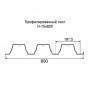 Профнастил Н75-0,65 оцинкованный с нестандартной шириной 0,6 м