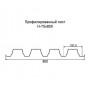 Профнастил Н75-0,4 окрашенный с нестандартной шириной 0,8 м