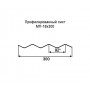 Профнастил МП18-0,4 с нестандартной шириной 0,30 м оцинкованный
