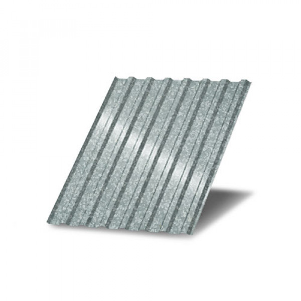 Профнастил МП20-0,55 с нестандартной шириной 1 м оцинкованный