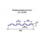 Профнастил СС10-0,7 с нестандартной шириной 0,40 м оцинкованный