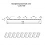 Нержавеющий профнастил С20 0.7 AISI 304
